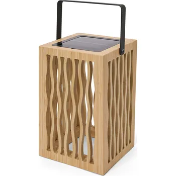 Lucerna 700028 - Tchibo - Bambusová solární lucerna - barva: černá