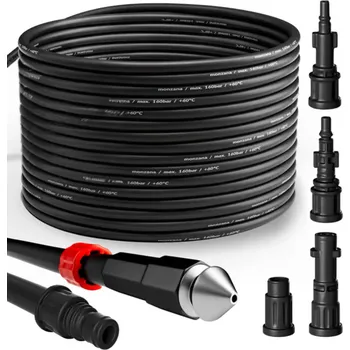 Příslušenství pro vysokotlaký čistič Sada na čištění potrubí MASTER, 15 m,černá