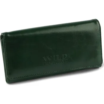 Peněženka Dámská peněženka 10x19 cm, střední, 3 zelená tmavá
