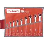 FORTUM 4720104 klíče ráčnové očkoploché 8-19mm, sada 9 ks