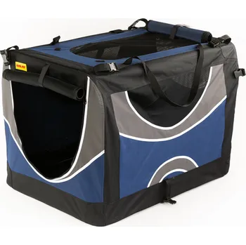 přepravka pro zvíře Transportní box, skládací kenelka tmavá modrá COOL PET Velikost přepravního boxu: S 50*35*35cm
