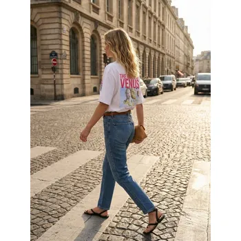 Sinsay - Bavlněná košilka s potiskem "The bith of Wenus" - bílá - 138HA-00X - 138HA-00X-XL