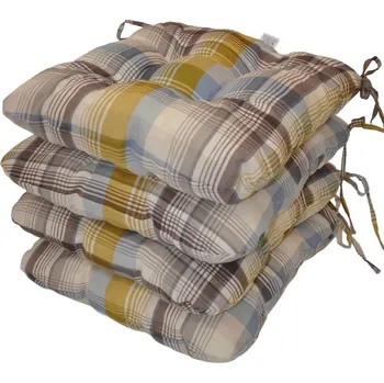 Podsedák Sedák UNI motiv UNIKO žlutá kostka - set 4 kusy