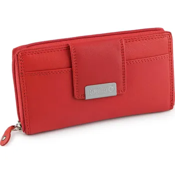 Peněženka Dámská peněženka kožená 10x18 cm, velké, 1 červená