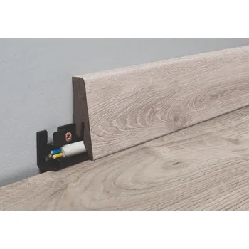 soklová lišta Lišta soklová Naturel MDF šedá – 2,6 m