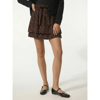 Dámská sukně Sinsay - Bavlněná mini sukně s leopardím vzorem - hnědá - 314GZ-88X - 314GZ-88X-XS