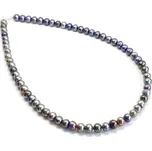 Náhrdelník říční perly fialové Purpe