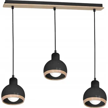 Závěsné svítidlo oval black 3xE27