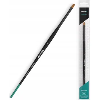 Kosmetický štětec Štětec Vallejo Flat Angled Synthetic Brush Small BLENDER (Plochý zkosený syntetický štětec, malý, pro míchání barev)