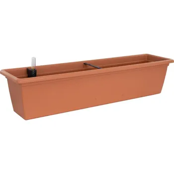 Truhlík Plastkon Magnolie Smart Samozavlažovací truhlík, plast, terakota, 100 × 19,5 cm&nbsp;4111762002