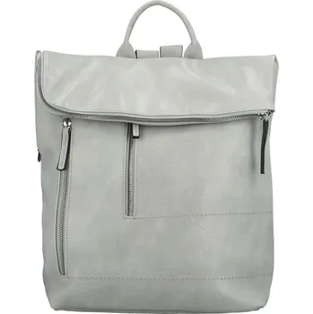 Stylový dámský koženkový batoh Andrze, šedý
