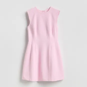 Dámské šaty Reserved - Mini šaty - pastelově růžová - 736HR-03X - 736HR-03X-XS