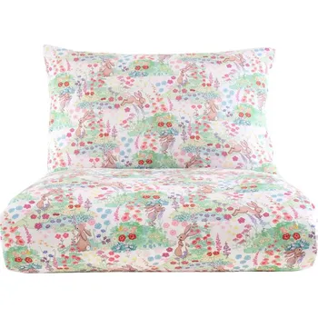 Povlečení 3dílné bavlněné dětské povlečení na dvoulůžko 200x200 cm Meadow Bunnies – Belle & Boo ID_1900416