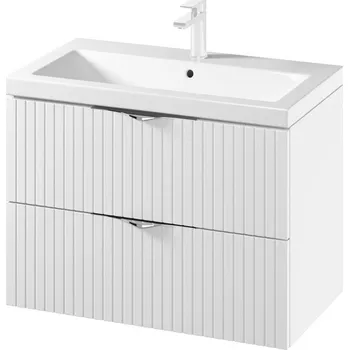 Koupelnový nábytek CERSANIT - SET C143 TIRSO 80 BÍLÁ MAT DSM (skříňka + umyvadlo) S801-547