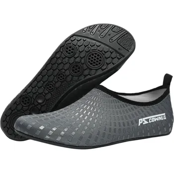 Boty do vody Boty do vody Pryžová podrážka Protiskluzové Vzduchová síťovina Plátno Unisex Jednobarevné s nápisem Plážové Aquashoes šedá 41