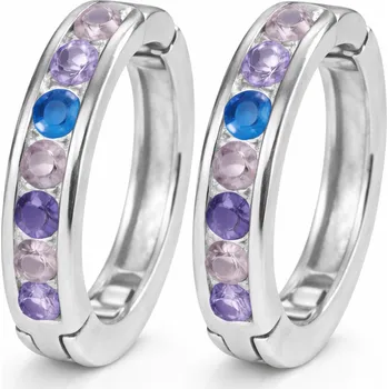 Náušnice Stříbrné náušnice se zirkony Etherea