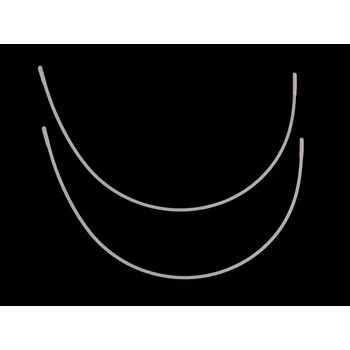 Kostice kovové ploché, velké, 46 bílá