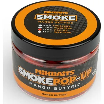 Mikbaits Plovoucí Boilie Smoke Pop-Up 14 mm 150 ml - Sweet Popcorn