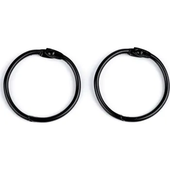 Rozpojovací / knihařský kroužek, střední, 5 (Ø45 mm) černý lak