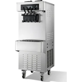 Zmrzlinovač Vevor Stroj na měkkou zmrzlinu 20–28l/h 2200w 3 příchutě 2×6l zásobníky