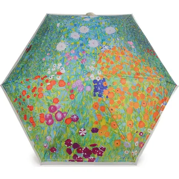 Deštník Dámský mini skládací deštník s pouzdrem, střední, 2 zelená past.sv.