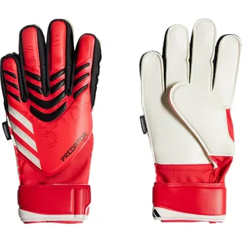 Brankářské rukavice ADIDAS Dětské fotbalové rukavice Predator Match Fingersave Goalkeeper 7 ČERNÁ|ČERVENÁ