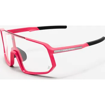 cyklistické brýle VAN RYSEL Cyklistické brýle Taaien s fotochromatickými skly BEZBARVÁ|ORANŽOVÁ
