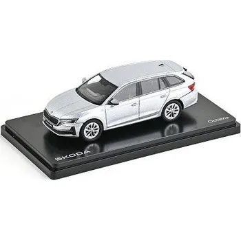 autíčko ABREX ŠKODA OCTAVIA IV COMBI 2024 stříbrná Brilliant metalíza 143050
