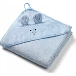 Deka s kapucí Babyono 100 x 100 cm modrá