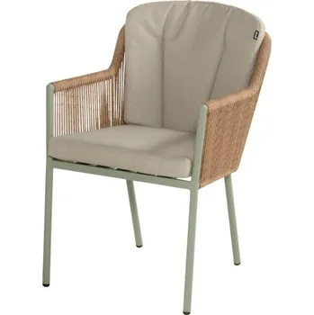 Cairo Rope provázková zahradní jídelní židle - Soft Green