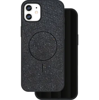 Náhradní kryt pro mobilní telefon TFO Tenký třpytivý kryt Mag pro iPhone 11 černý