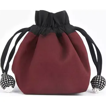 KnitPro Lantern Moon Hedvábný sáček na značkovače vínový (Lantern Moon silk pocket mesh marker Dahlia)