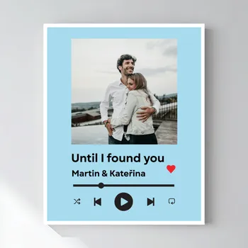 Plakát Personalizovaný magický fotoobraz v rámu - 40x50 - hudební přehrávač