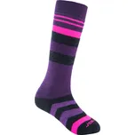 Dětské merino ponožky SENSOR Slope černá/růžová/fialová Barva: černá, Velikost: 3/5