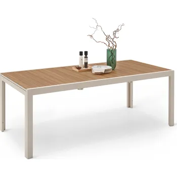 Zahradní nábytek 722739 - Tchibo - Rozkládací hliníkový zahradní stůl »Liska« - barva: šedá