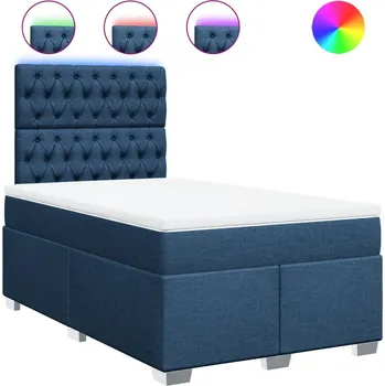 Postel Čalouněná jednolůžková postel VidaXL 120x190 modré odstíny