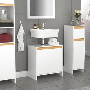 Koupelnový nábytek VCM Skříňka pod umyvadlo „Malira“, dub medový