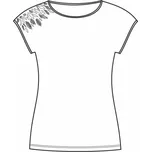 Dámské tričko, krátký rukáv KORUGA 801 pudrová L