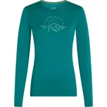 Dámské funkční triko Icebreaker Women Merino 200 Oasis LS Crewe Sunrise Summit Velikost: S / Barva: tyrkysová