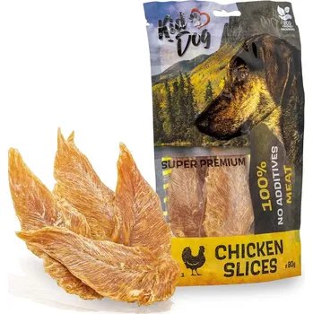 Pro psa KIDDOG SUPER PREMIUM 100 %&nbsp; kuřecí prsa, sušené filety 80 g