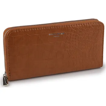 Peněženka Dámská peněženka 10x19 cm, velké, 2 hnědá koňak