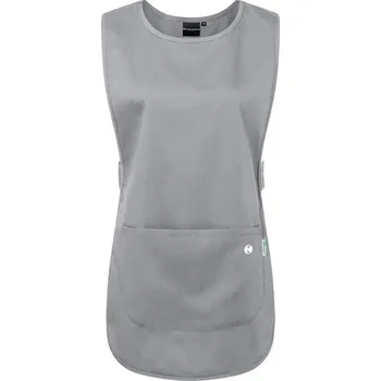 Kuchyňská zástěra Karlowsky Lehká odolná tunika v klasickém stylu přes hlavu s velkou kapsou Barva: šedá světlá, Velikost: XL KY132