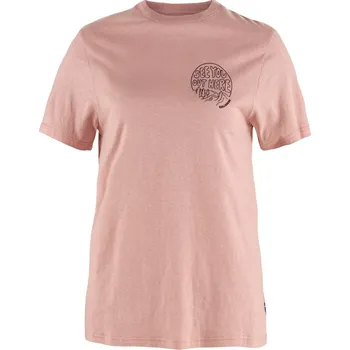 Dámské tričko FJÄLLRÄVEN Hemp Blend Out Here T-shirt W Chalk Rose - M