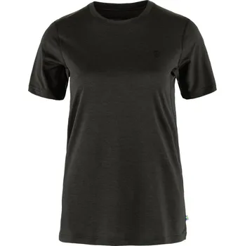 Dámské tričko tričko dámské FJÄLLRÄVEN Abisko Day Hike SS W Black - XS