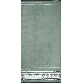 Zelená bavlněná plážová osuška 90x180 cm Palm Trees – Catherine Lansfield ID_1900154