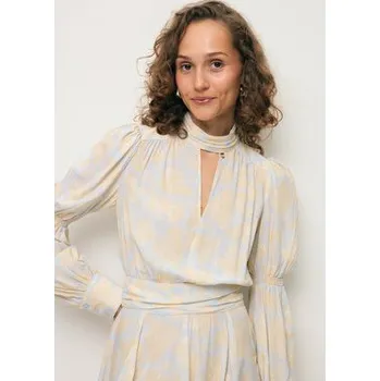 Dámské šaty BIZUU Každodenní šaty SIERRA Béžová Standard Fit 36