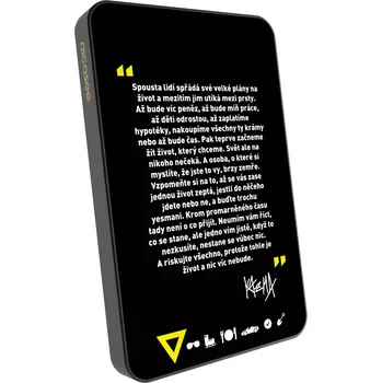 Powerbanka Picasee Powerbanka s MagSafe 5 000 mAh Šedá - Kazma - BUĎTE TROCHU YESMANI