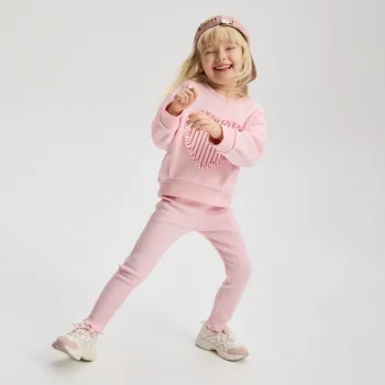 Dívčí mikina Reserved - Bavlněná sada - růžová - 794HN-30X - 794HN-30X-92