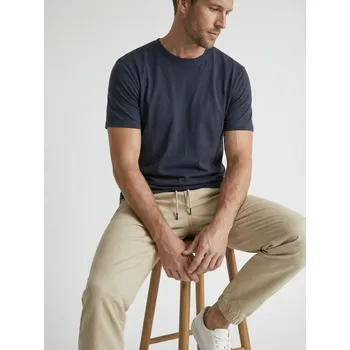 Pánské tričko Sinsay - Bavlněné tričko Basic - námořnická modrá - 289HL-59X - 289HL-59X-3XL