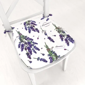 Podsedák Oblý podsedák PML-084 Lavender - 39x37x3 cm